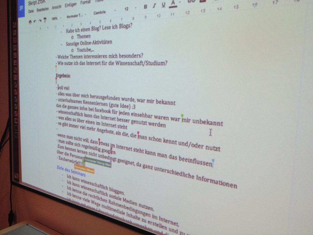 Google Doc Skript ZfSK